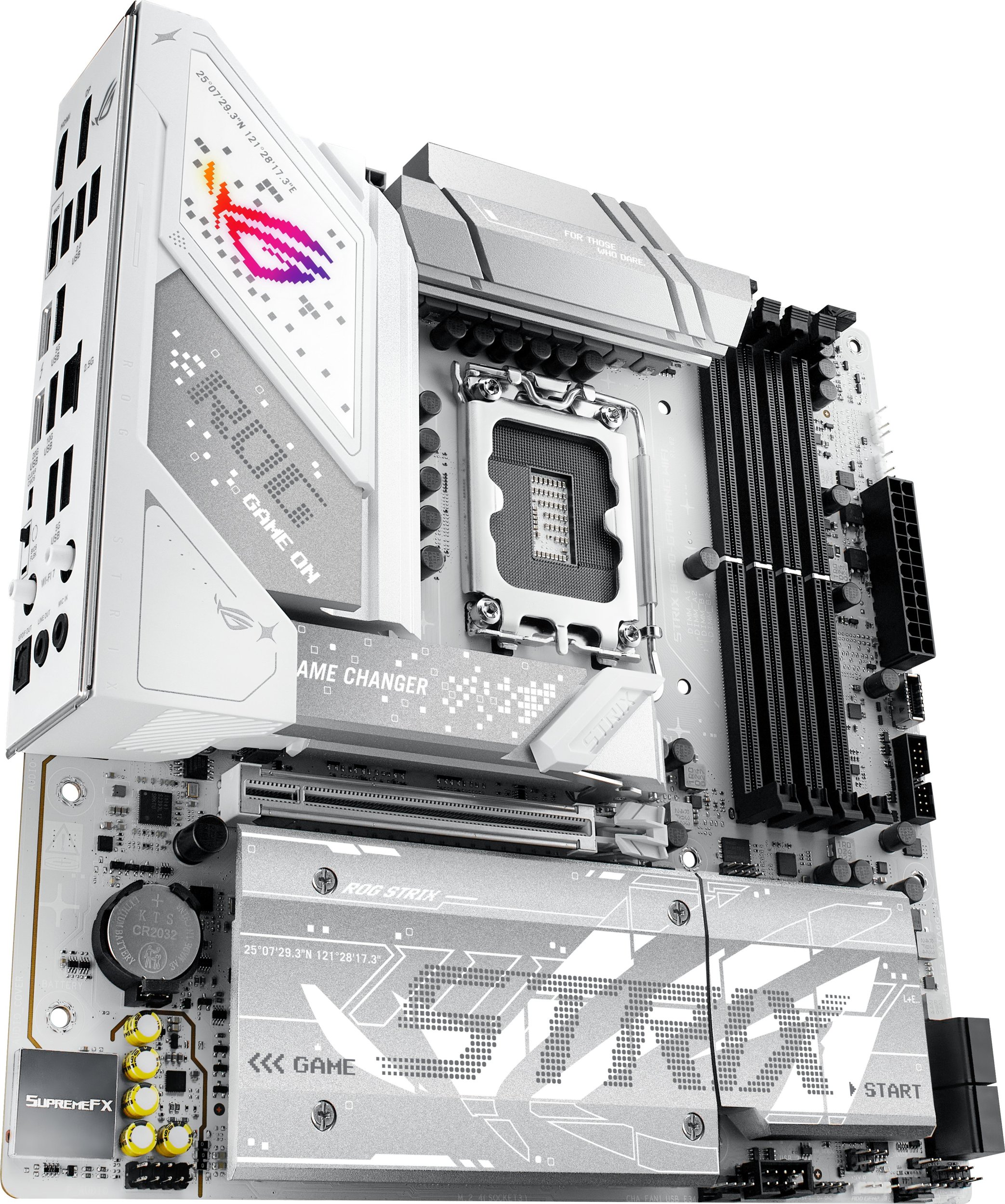 Pllakë amë ASUS ROG STRIX B860-G GAMING WIFI, Intel B860 LGA 1851, mATX, e bardhë