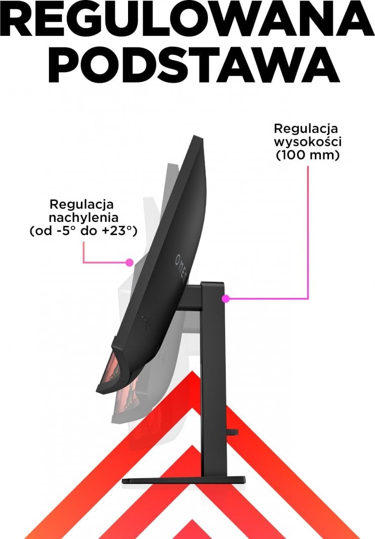 Monitor HP Omen 32c, 32", 2560 x 1440 (WQHD), i zi