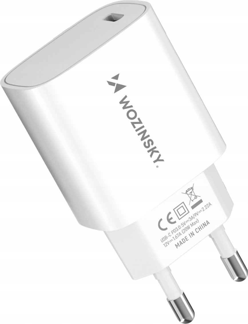 Karikues muri Wozinsky WGWCCW, 20W, USB C, i bardhë