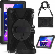 Mbulesë tableti eSTUFF AUSTIN Defender ES681905, për Lenovo Tab M10 Plus Gen 3 10.6", me rrip dore dhe shpatulle, e zezë