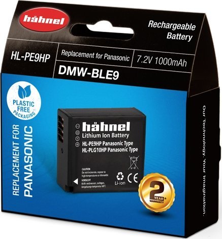 Батерија за камера Hahnel HL-PE9HP, Литиум-јонска 1000mAh, сива