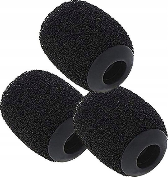 Filtër pop për mikrofon lavalier Rode WS-LAV, për mbrojtje nga era, i zi