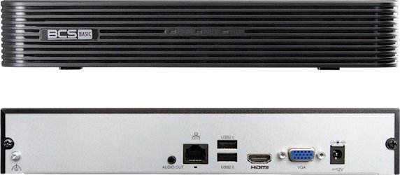 Regjistrues IP BCS Basic BCS-B-NVR1001 2.0, 10 kanale, deri 8Mpx, i zi