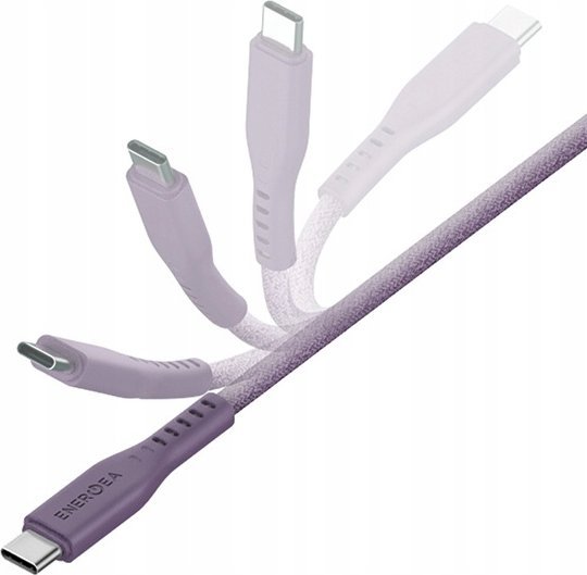 Kabllo karikimi Energea Flow, USB C në USB C, 1.5m, 240W 5A, lejla