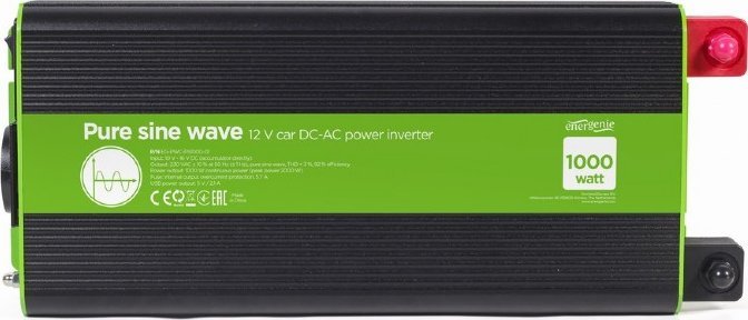Inverter Gembird ENERGENIE PureSinWave, 1000W/2000W, i zi