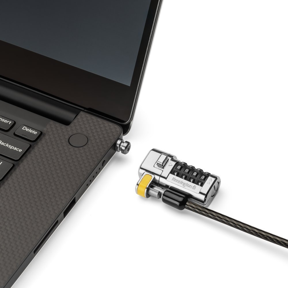Kabllo sigurie për laptop Kensington ClickSafe 3-in-1, kombinim, T-Bar Nano Wedge, e zezë