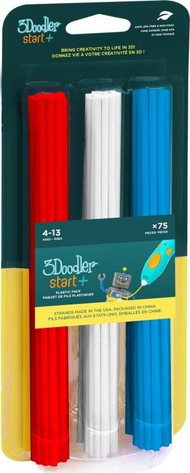Mbushje plastike 3Doodler Stars and Stripes Eco, për 3Doodler Start+, pa BPA, shumëngjyrëshe