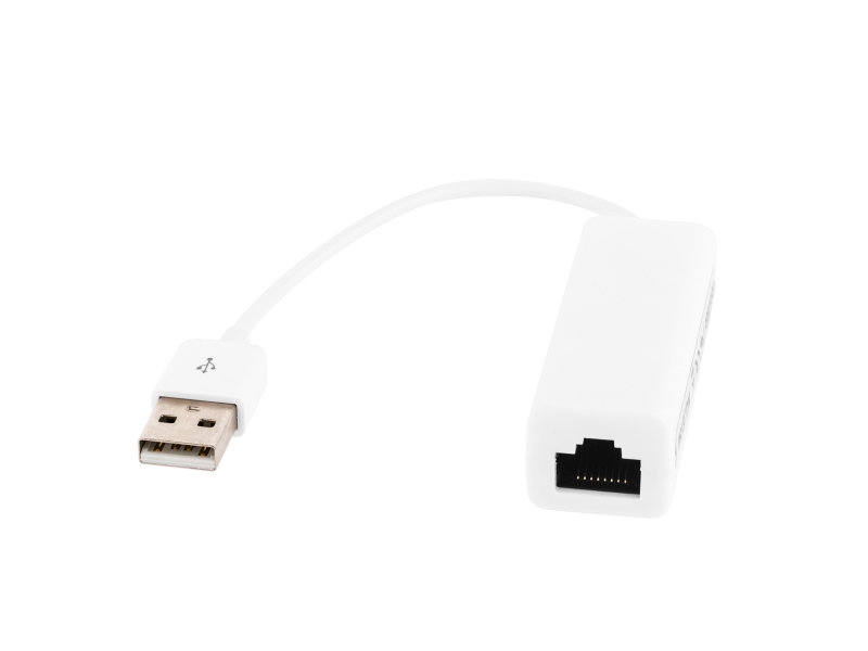 Adapter rrjeti USB në RJ45 Cabletech KOM0986, 10/100 Mb, i bardhë