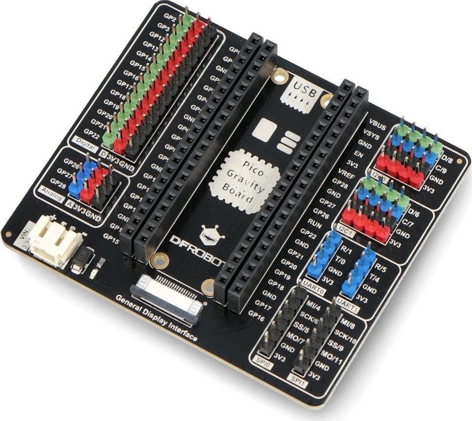 Modul ekrani OLED DFRobot DFR0648, 0.91", 128x32, i zi