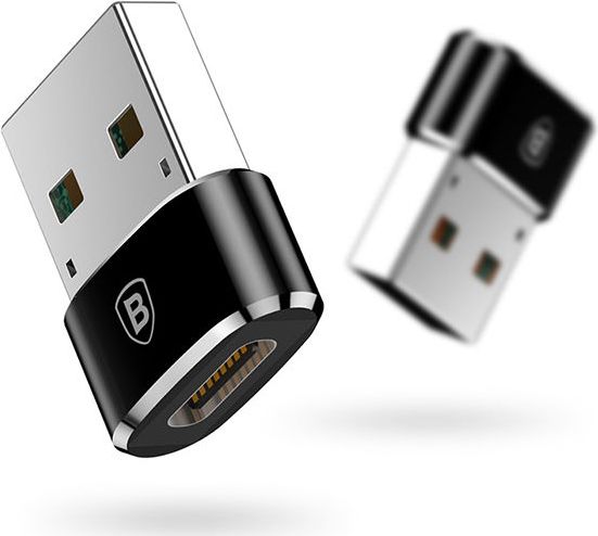 Adapter USB Baseus 28297, USB C në USB 2.0, i zi