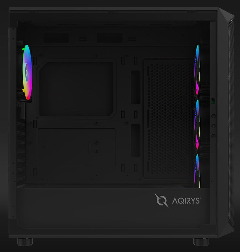 Kuti kompjuterike gaming WEZEN Pro, ATX, 4x 120mm RGB, e zezë