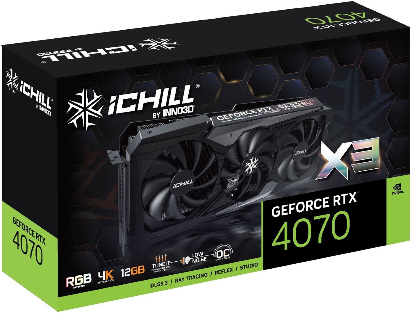 Kartë grafike Inno3D NVIDIA GeForce RTX 4070, 12 GB GDDR6X