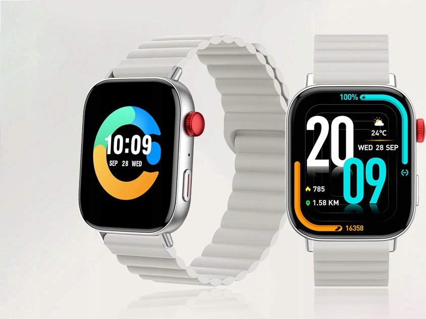 Orë smartwatch Colmi C8 Max, ekran 1.83", rrip magnetik, argjendtë