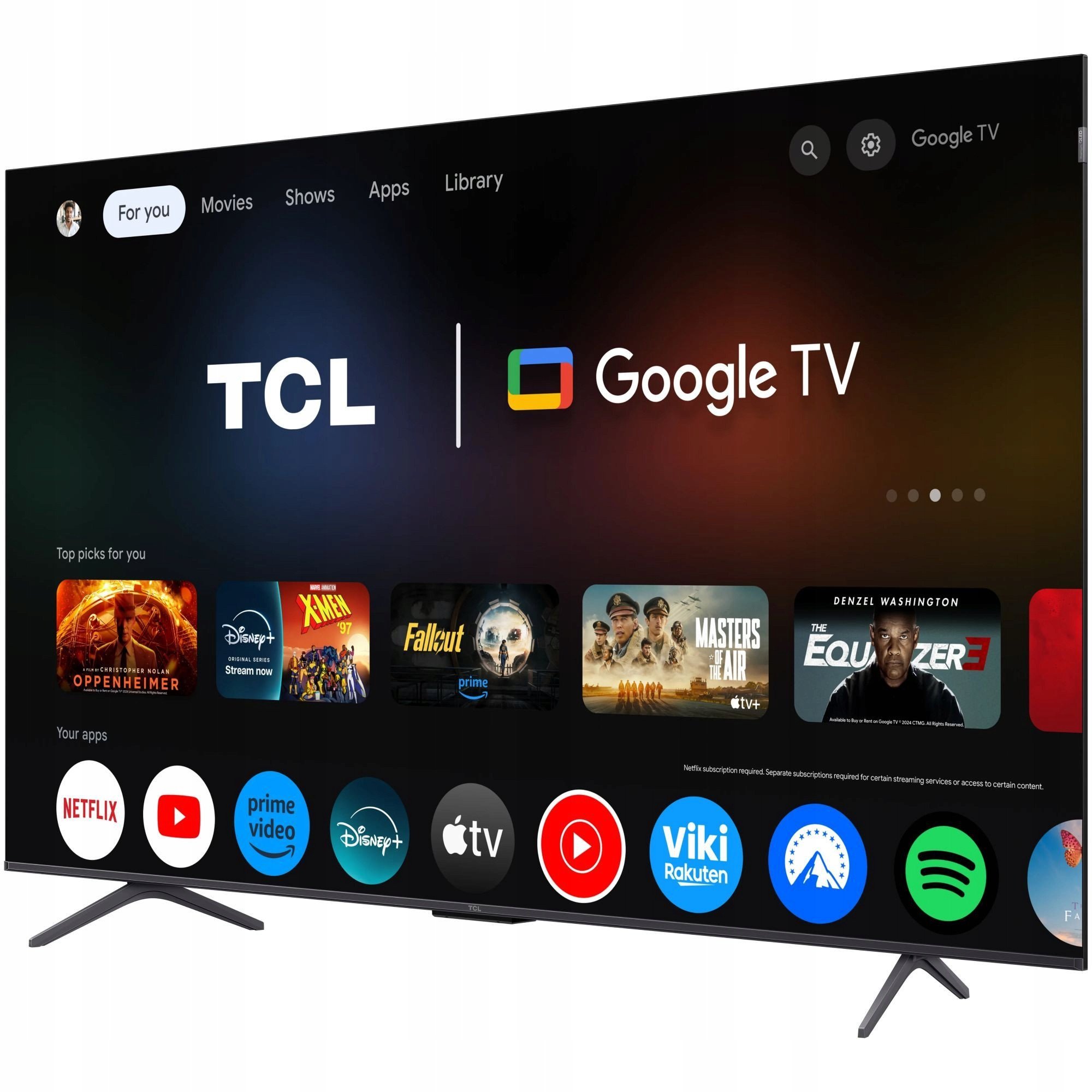 Televizor TCL 75P81KX1, 75", QLED 4K Ultra HD, Google TV, i zi