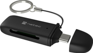 Lexues kartelash Natec Scarab NCZ-2365, USB 3.2 Gen 1, USB-C, gri