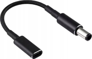 Adapter USB CoreParts MBXUSBC-CO0002, USB C në 4.5 x 3.0 mm, i zi