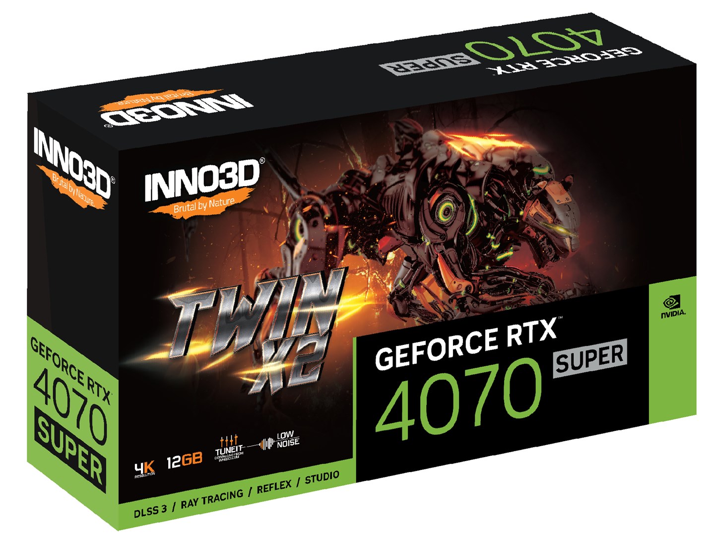 Kartelë grafike Inno3D GeForce RTX 4070 SUPER Twin X2 12GB GDDR6X
