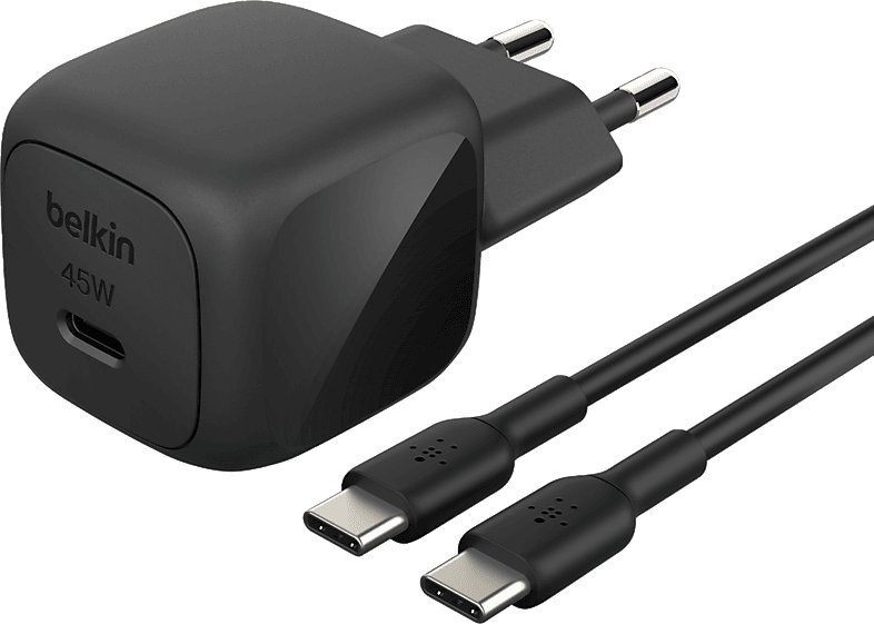 Полнач Belkin 45W USB C, Power Delivery, PPS, црн