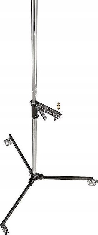 Stativ kolone Manfrotto 231CS, profesional studio, me rrota, argjendtë i zi