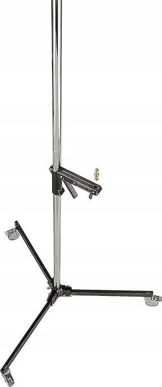 Stativ kolone Manfrotto 231CS, profesional studio, me rrota, argjendtë i zi