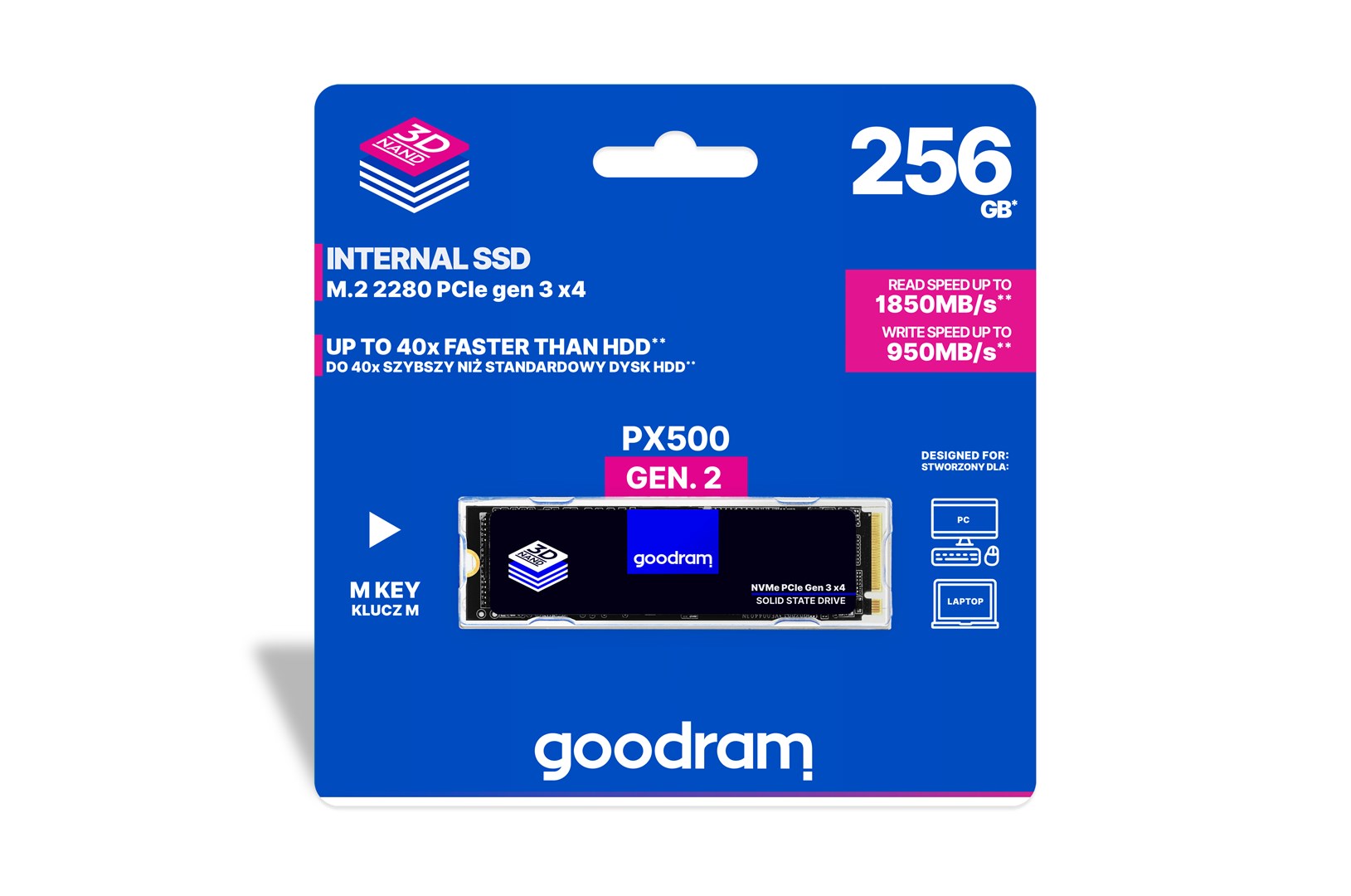 Disk SSD GoodRam PX500 Gen.2, 512GB, M.2