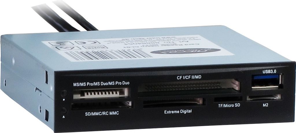 Читач на мемориски картички Inter-Tech USB, 480 Mbps