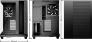 Kasa kompjuteri Be Quiet Light Base 500, MIDI Tower, ATX, e zezë