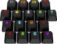 Taste për tastierë SPC Gear KC104 Black (SPG029), 104 copë, të zeza