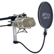 Filter pop për mikrofon Mozos PS-3, krah fleksibil 25 cm, i zi