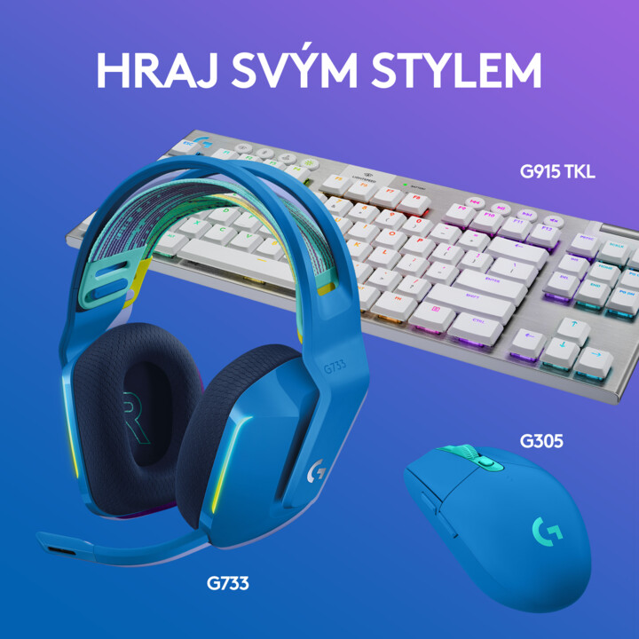 Kufje Logitech G733 Lightspeed, të kaltra