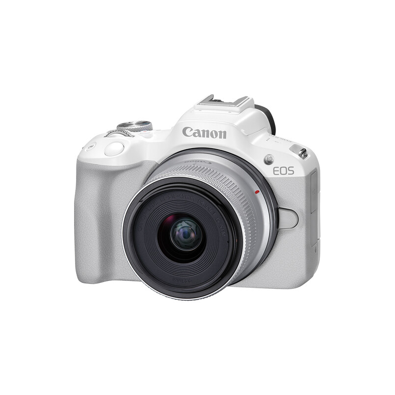 Canon EOS R50 with 18-45mm White