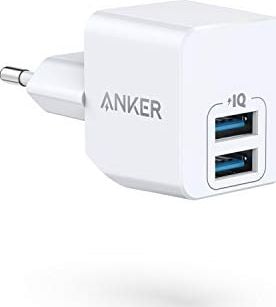 Karikues Anker 320, 12W, 2 porta USB, i bardhë