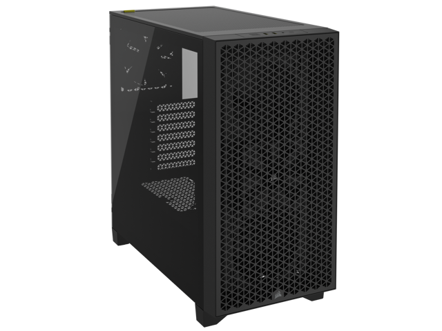 Kuti kompjuteri Corsair 3000D Airflow, MIDI Tower, xham i temperuar, e zezë