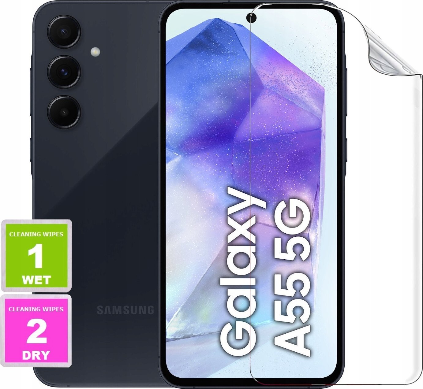 Xham i përparmë MUSTTBY Samsung J4 Plus, me OCA, për ekran LCD