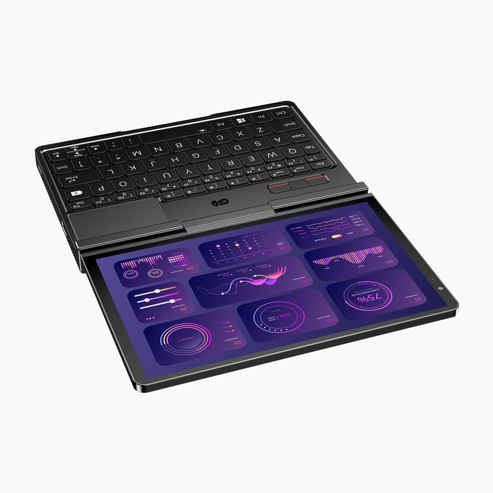 Laptop mini GPD Pocket 4, 8" WQXGA, Ryzen 7 8840U, Touchscreen, 144Hz IPS, 16GB, SSD 1TB, Radeon 780M 3GB, i hirtë