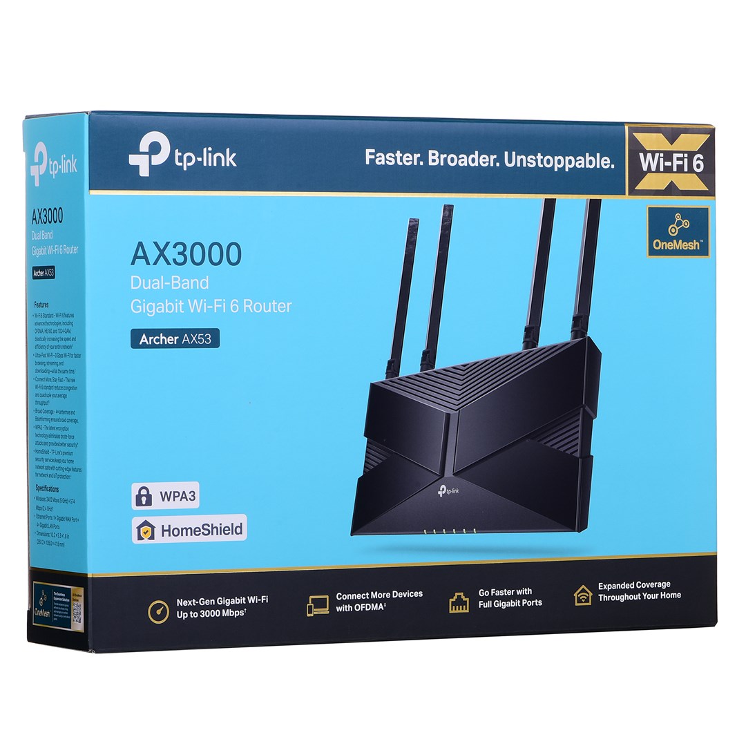Router Wi-Fi TP-Link Archer AX53, Wi-Fi 6, Dual Band, Gigabit, i zi