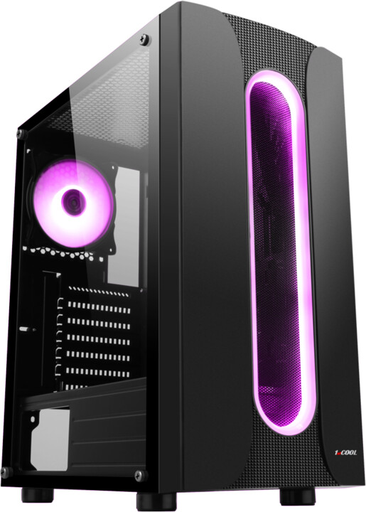 [OUTLET] Kasë kompjuteri 1stCool Sauron, ARGB, USB 3.0, e zezë
