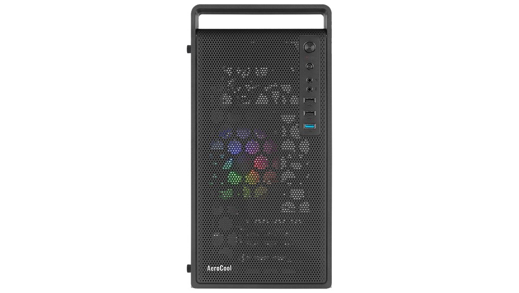 Kase kompjuteri Aerocool CS-109 FRGB, mini tower, panel anësor akrilik, e zezë