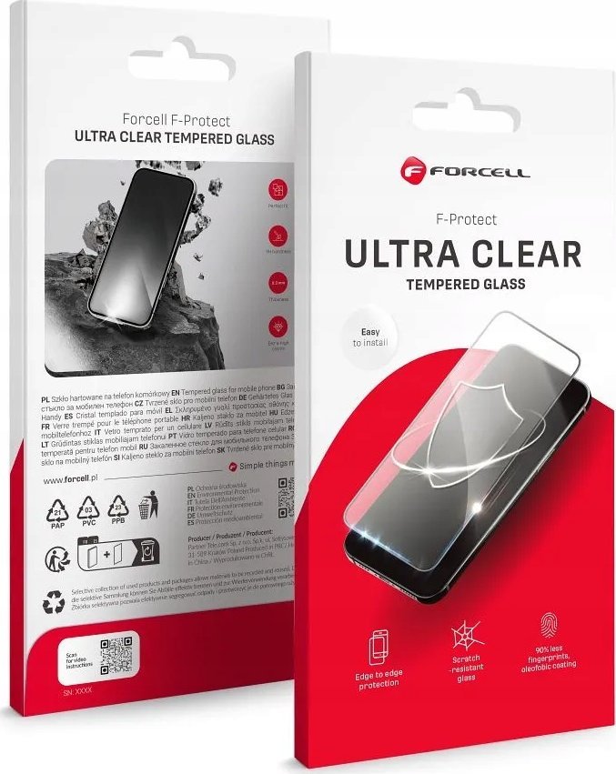 Xham mbrojtës Forcell Ultra Clear për Samsung Galaxy S24 FE, i tejdukshëm, kornizë e zezë