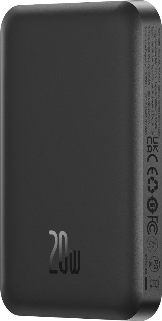 Powerbank Baseus Magnetic Mini, 5000mAh, 20W, i zi