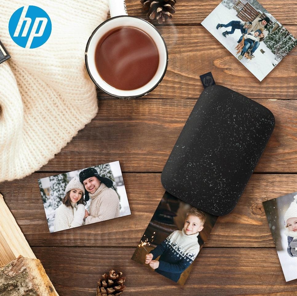 Printer portativ foto HP Sprocket 2nd Edition, Zink, Bluetooth, me letër 2x3" dhe kuti mbrojtëse