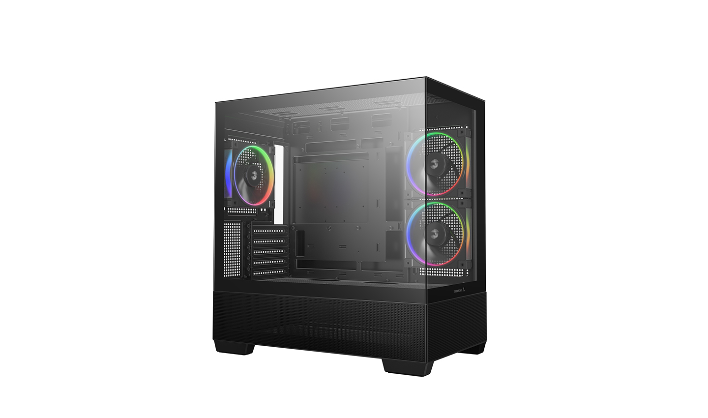 Kasë DeepCool Case CG380, Mid-Tower, Tempered Glass, e zezë