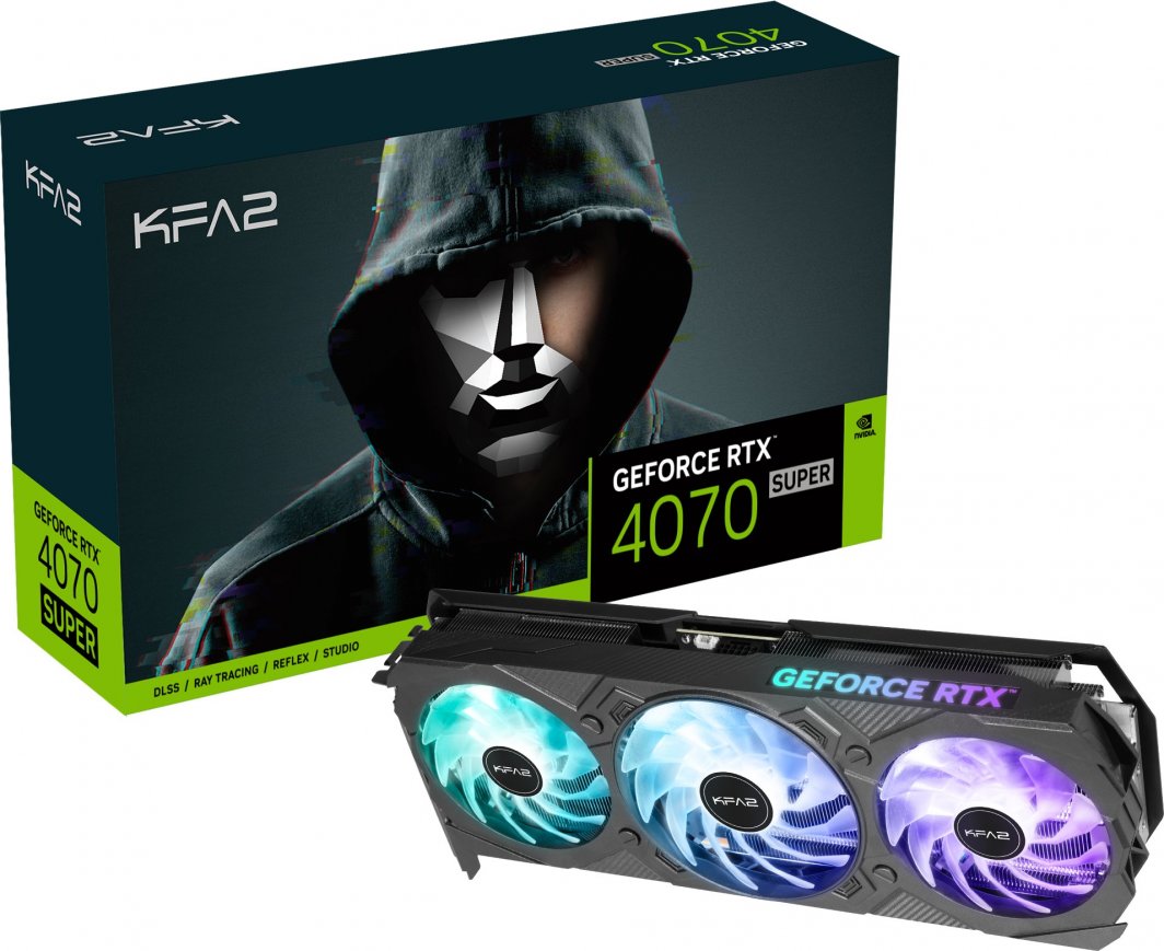 Kartelë grafike KFA2 GeForce RTX 4070 SUPER EX Gamer 1-Click OC 12GB GDDR6X