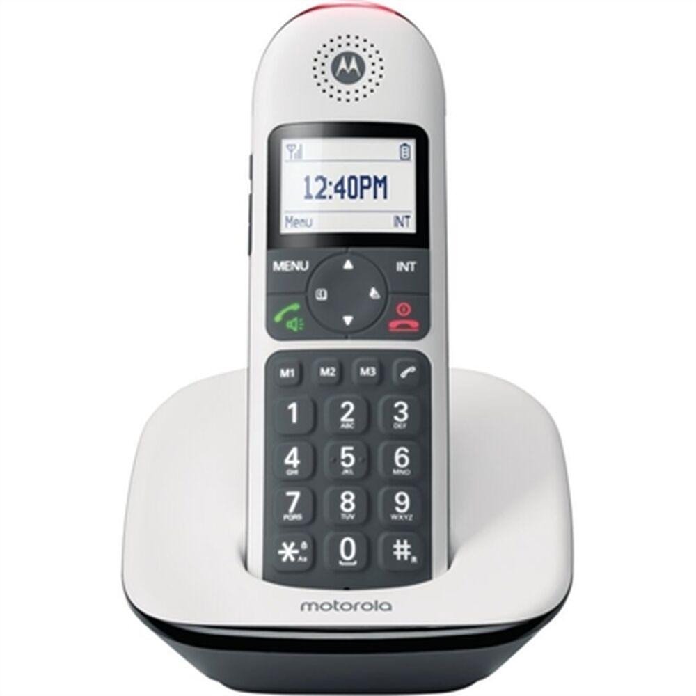 Telefoni fiks pa kabllo Motorola CD5001 DECT, ekran i ndriçuar, tastierë me butona të mëdhenj, i zi