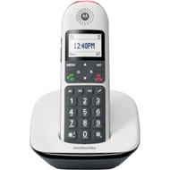 Фиксен безжичен телефон Моторола CD5001 DECT, осветлен екран, тастатура со големи копчиња, црн