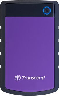 Disk i jashtëm HDD Transcend 25H3 TS4TSJ25H3P, 4TB, 2.5 inç, i zi/vjollcë