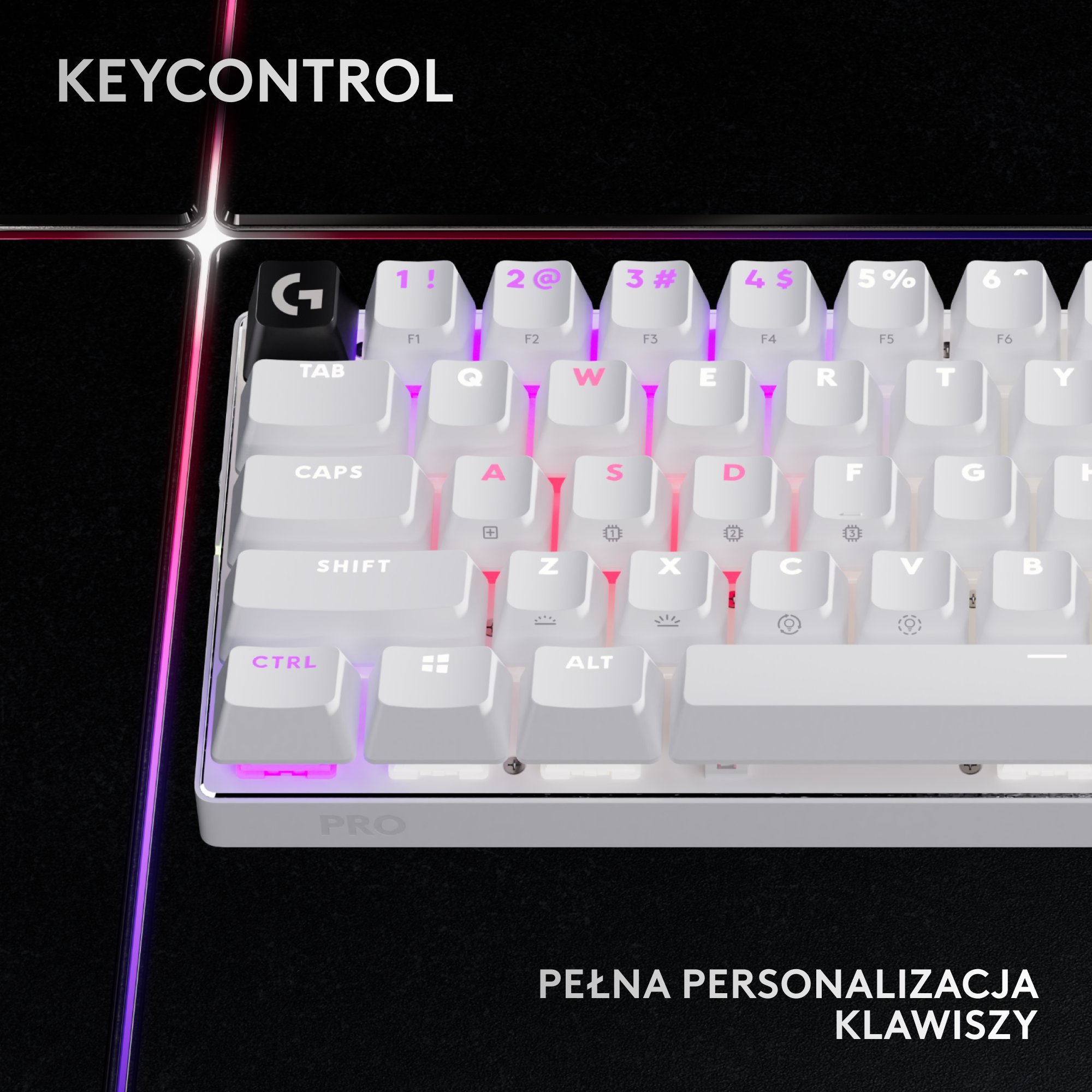 Гејминг тастатура Logitech G Pro X 60 Wireless, 60%, RGB, бела