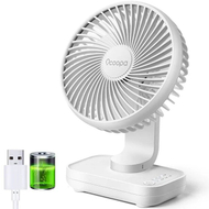 Ventilator mini Ocoopa D606, me bateri, USB, i bardhë
