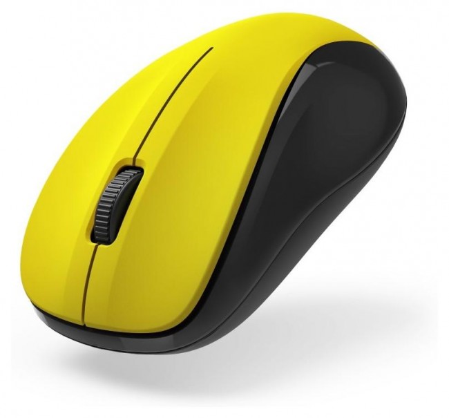 Maus wireless Hama MW-300 V2, optik, 1200 DPI, i verdhë me të zezë