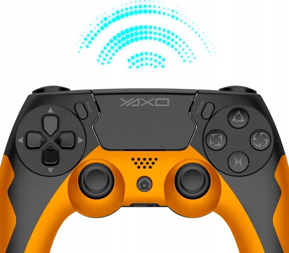 Gamepad wireless YAXO Hornet Fury, për PS4 PS3 PC Android, Inferno portokalli 4